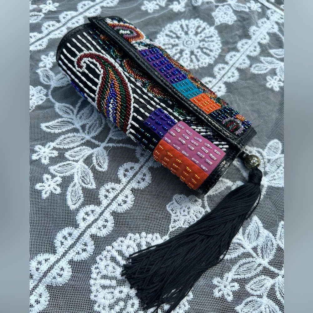 Purchased in the Philippines. Small beaded purse.